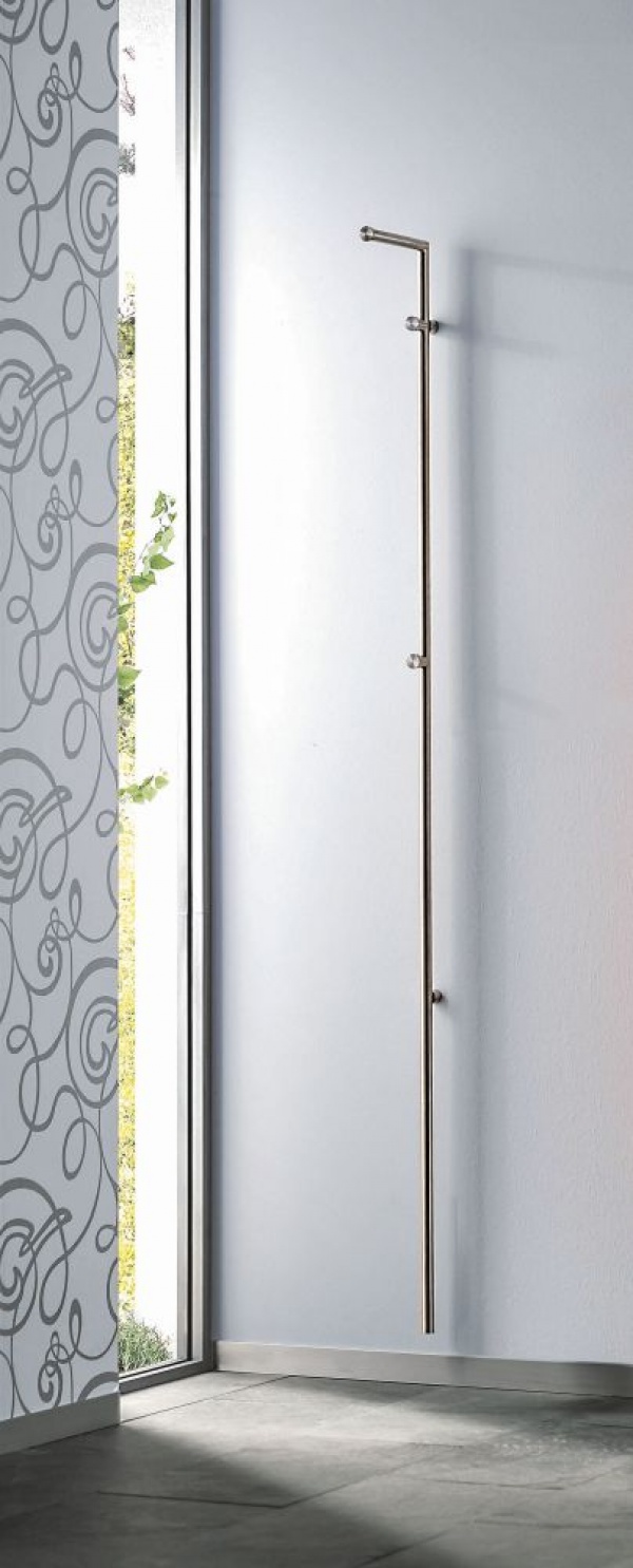 D-TEC Edelstahlwandgarderobe Stag 1