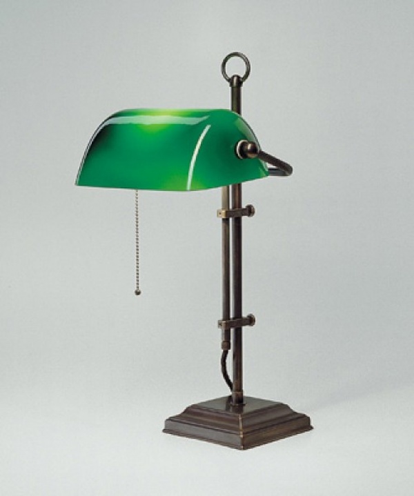 Berliner Messinglampen Bankerlampe Original