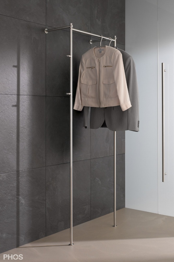 Phos Edelstahlwandgarderobe G L2