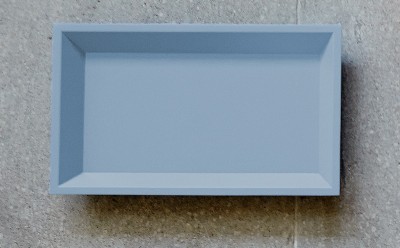 Tablett Rechteckig 35X20 Farbe Blau