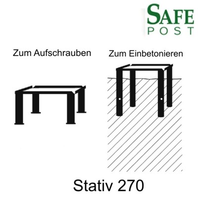 SafePost Stativ 270E zum Einbetonieren