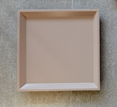 Tablett Quadratisch 35X35 Farbe Taupe