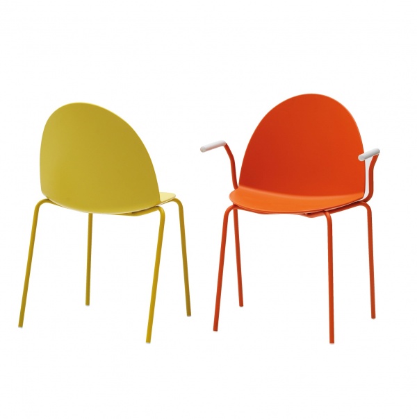 Segis Stuhl Camel 4 Bein Gestell Metall stapelbar