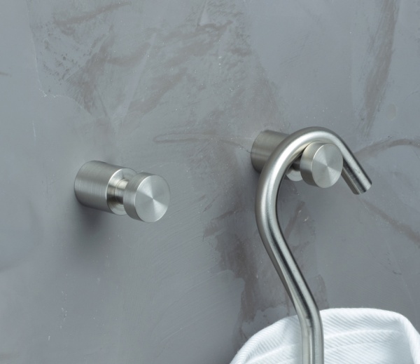 Phos Edelstahl Garderobenhaken HN16-30 mit umlaufender Nut