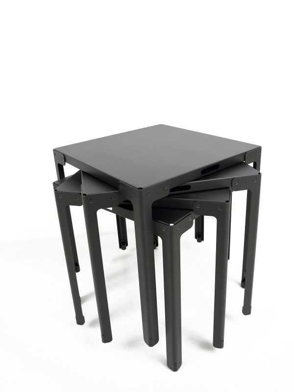 functionals Tisch Lloyd T-Table 70X70 cm Farbe Anthrazit
