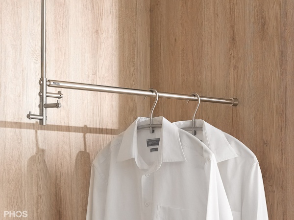 Phos Edelstahl Decken-Hängegarderobe T3L