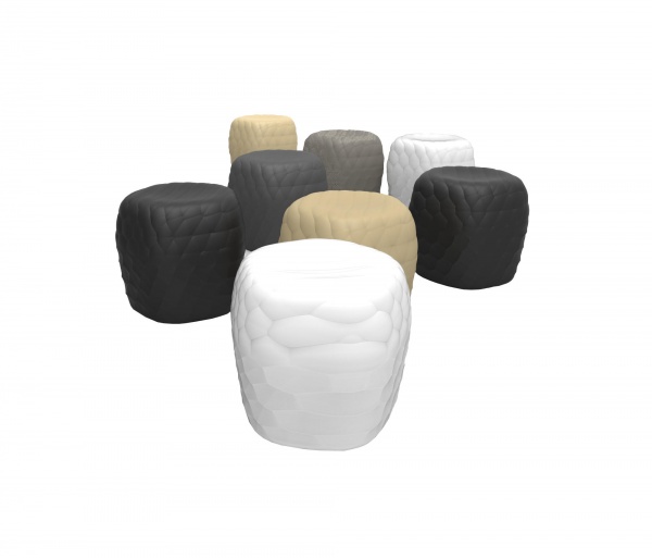 Tonon River Stone_903 In- Outdoor Pouff small