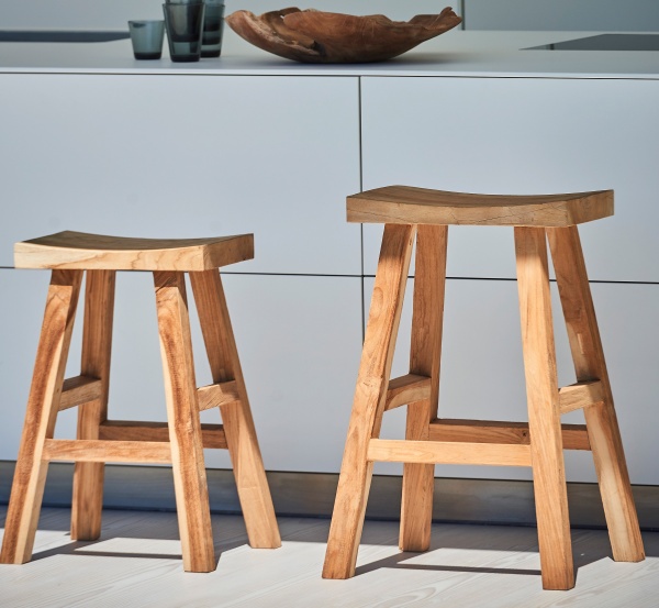 Jan Kurtz Curve Barhocker Teak