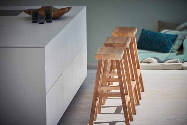 Jan Kurtz Curve Barhocker Teak