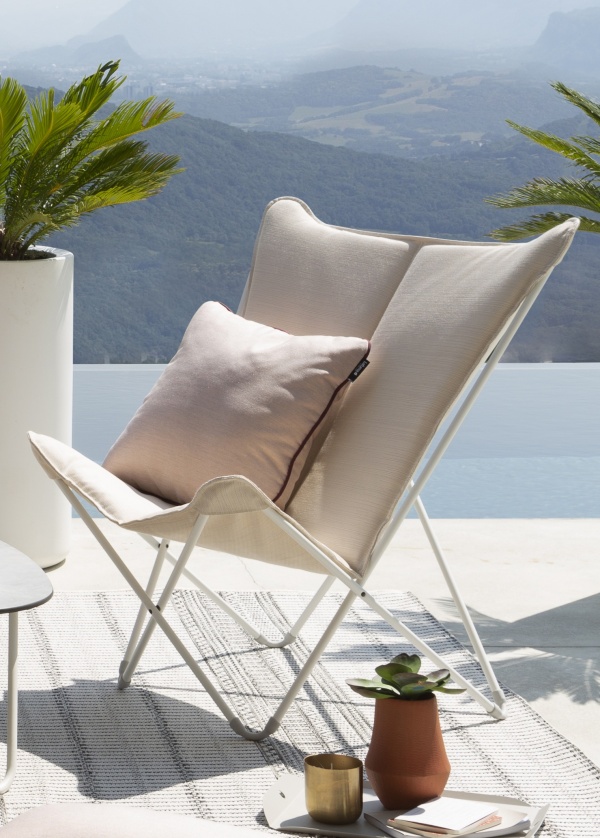 Lafuma Sphinx Sessel Privilege Gestell Farbe weiss