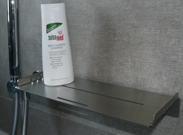 VA4.0 Edelstahl Duschablage L250