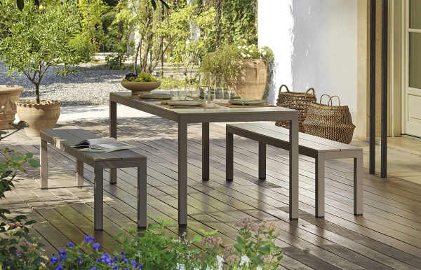 Nardi Set Rio Bench Alu + Tisch Rio Alu 210 Fix