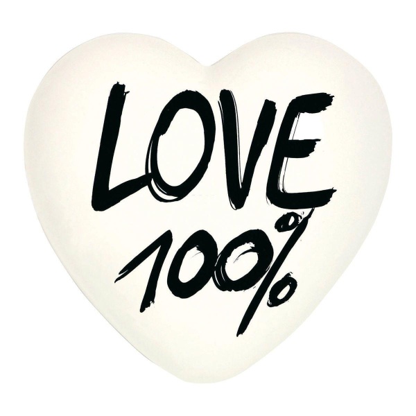 Creativando Keramik Geschenkherz...100% LOVE