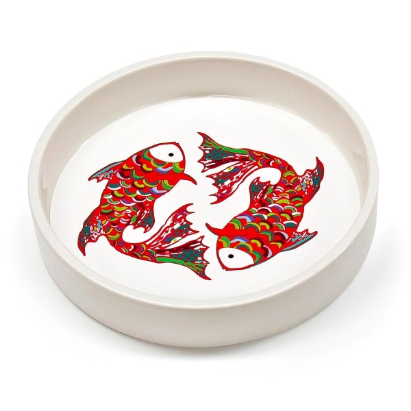 Creativando Keramik Schale...Two Fishes