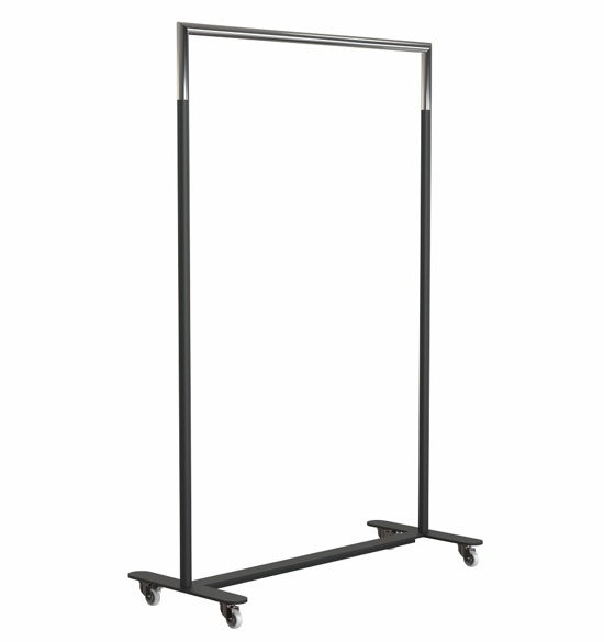 Frost Bukto Kleiderständer Breite 100 cm schwarz mit Rollen