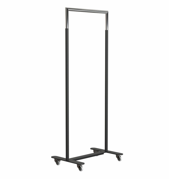 Frost Bukto Kleiderständer Breite 60 cm mit Rollen schwarz