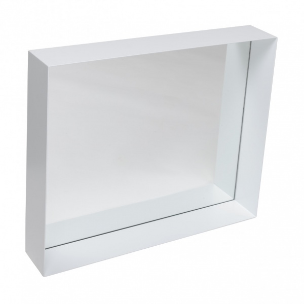 FROST Spiegel 4128 UNU 90x60 cm weiß mit Ablage