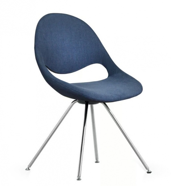 TONON Little Moon Chair_908 gepolstert Metal Base