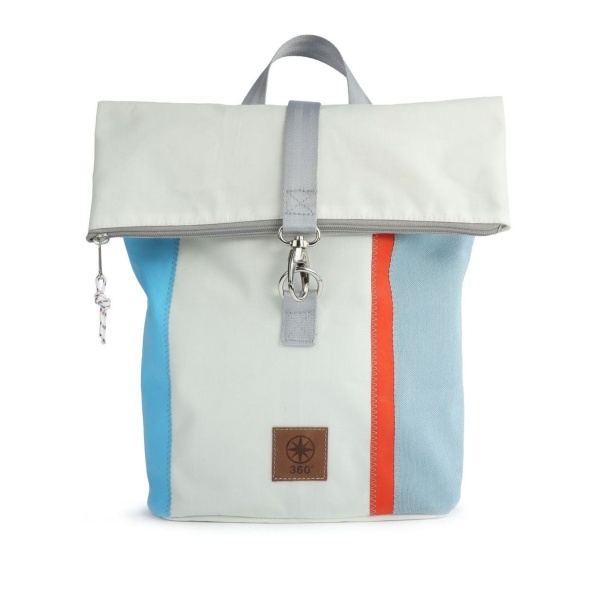 360° Segeltuchtasche Möwe Rucksack Mini, Persening Hellblau limited Edition