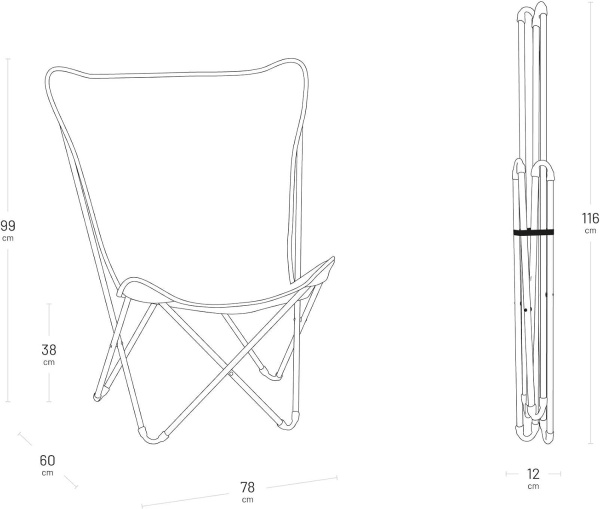 Lafuma MOBILIER - Butterfly Chair - Maxi Pop Up - Airlon - Braun Gres