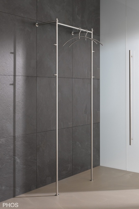 Phos Edelstahlwandgarderobe G L2