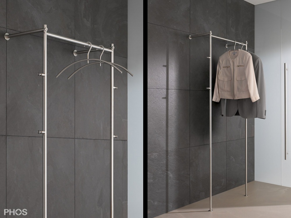 Phos Edelstahlwandgarderobe G L2