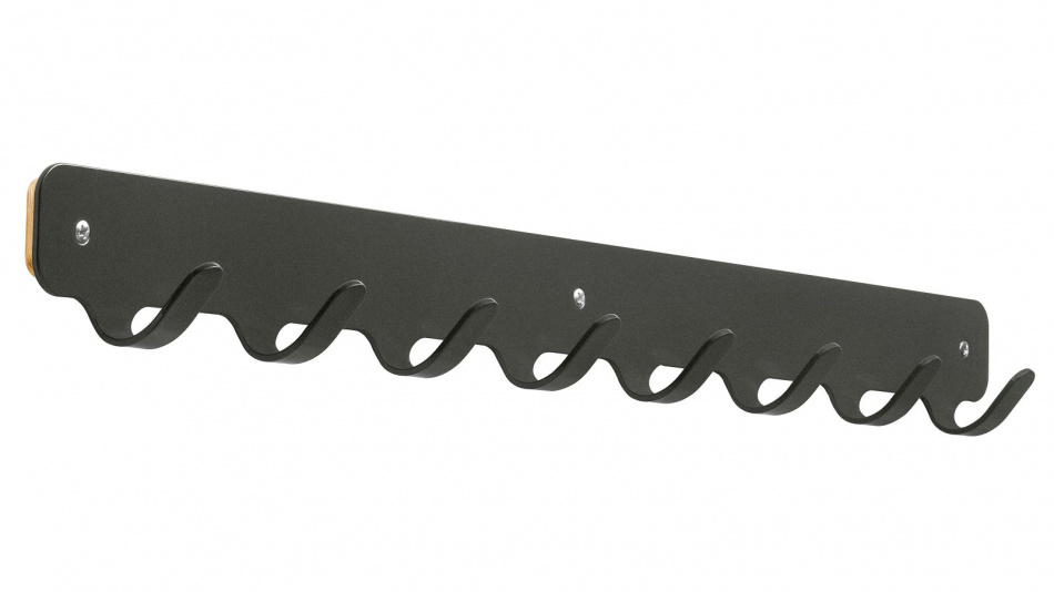 functionals Garderobenleiste Hook 8 schwarz