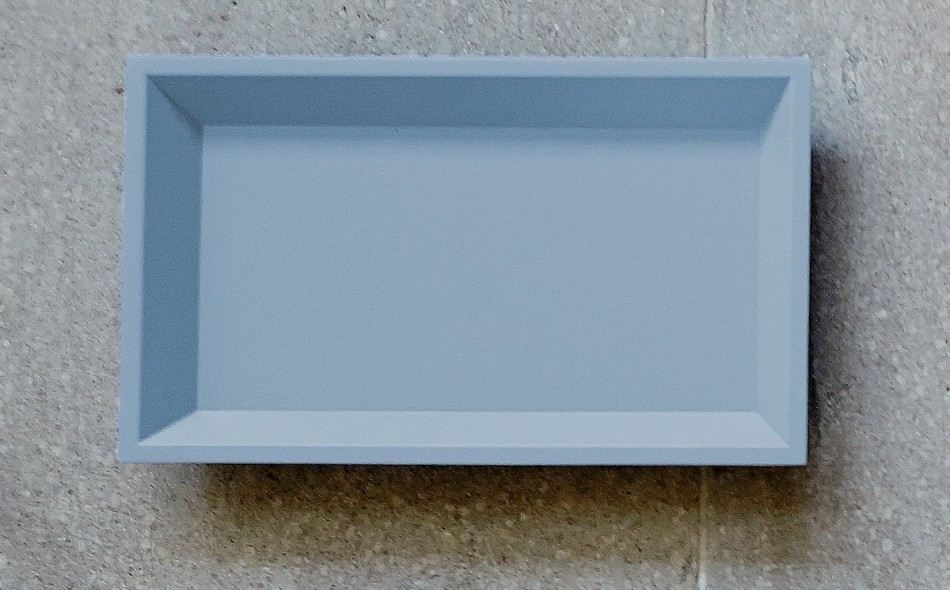 Tablett Groß 60,5X37,7 Farbe Blau