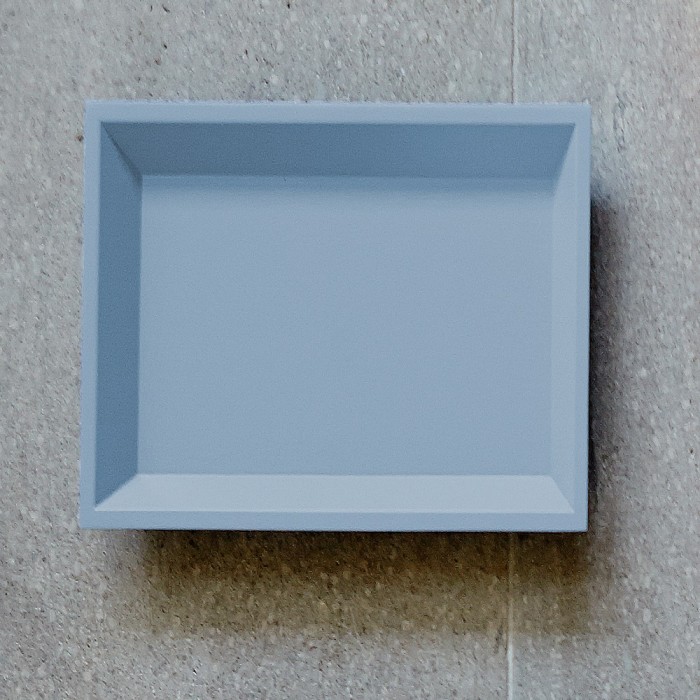 Tablett Quadratisch 35X35 Farbe Blau