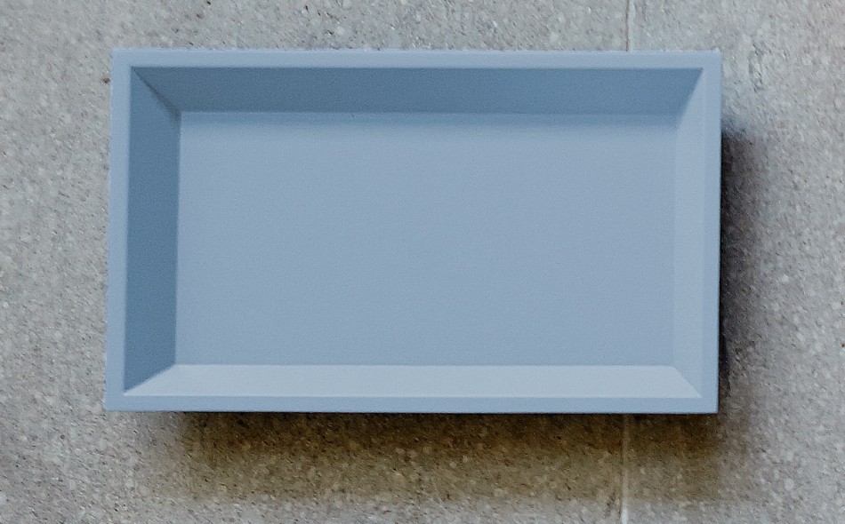 Tablett Rechteckig 35X20 Farbe Blau
