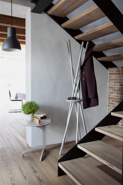DEL FABBRO Standgarderobe Stecco grau