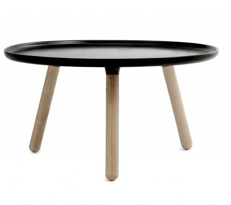 normann COPENHAGEN Tisch Tablo rund groß schwarz