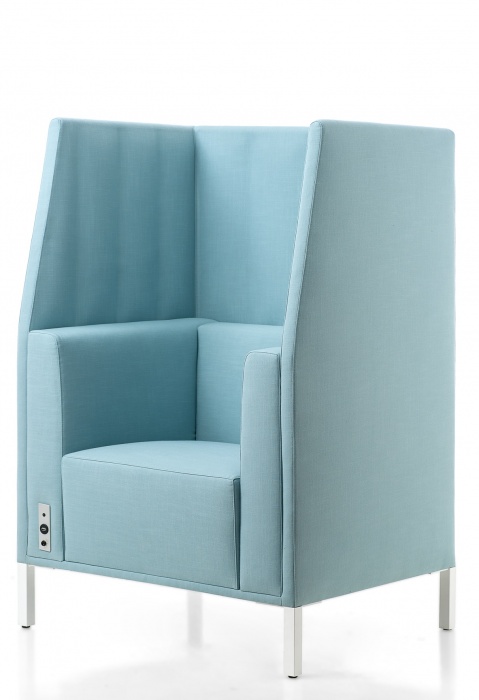 Kastel Kontex Sessel hohe Rückenlehne einfarbig