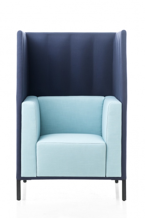 Kastel Kontex Sessel hohe Rückenlehne zweifarbig
