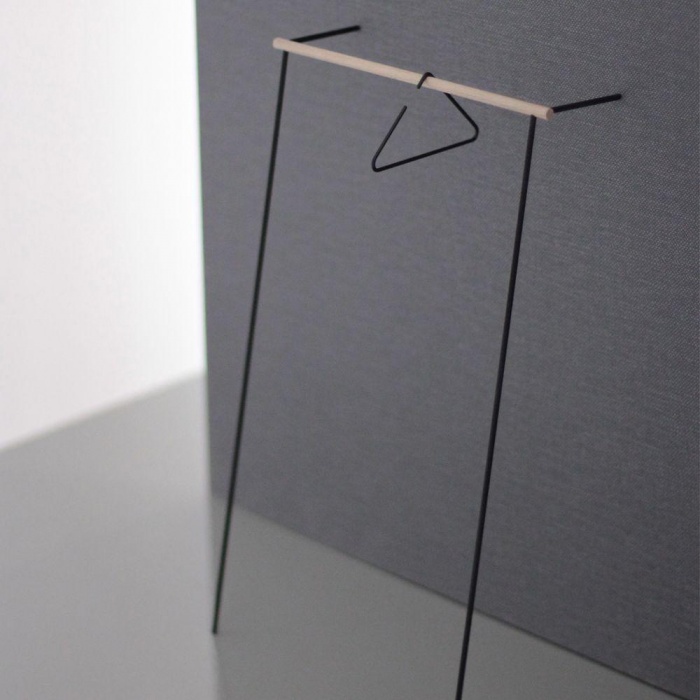 roomsafari Leanon II Anlehngarderobe Breite 100 cm schwarz/Nussbaum
