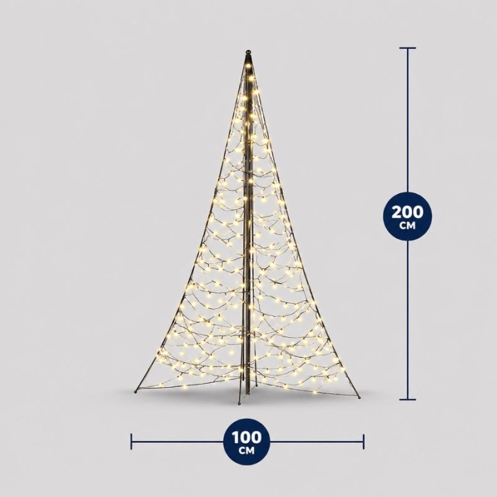 Fairybell Premium 3 Meter 320 LED Inklusive Mast