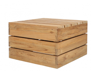 Jan Kurtz Move Beistelltisch Teak mit Rollen